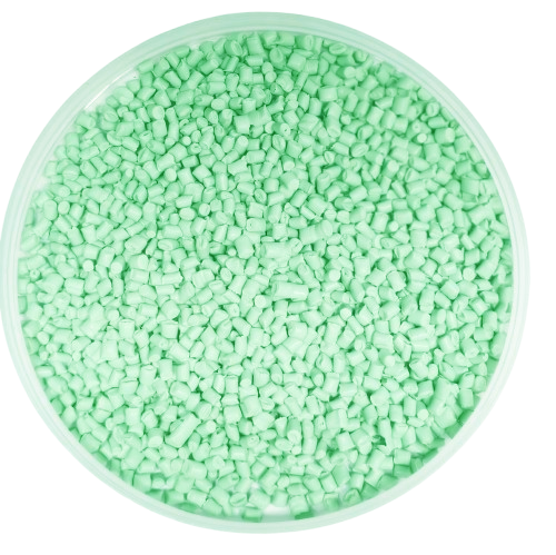 Masterbatch de color verde menta