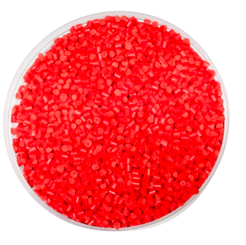 Masterbatch de color rojo